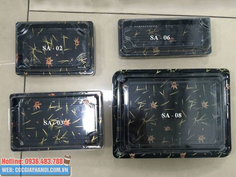 Khay nhựa sushi được sử dụng nhiều nhất hiện nay