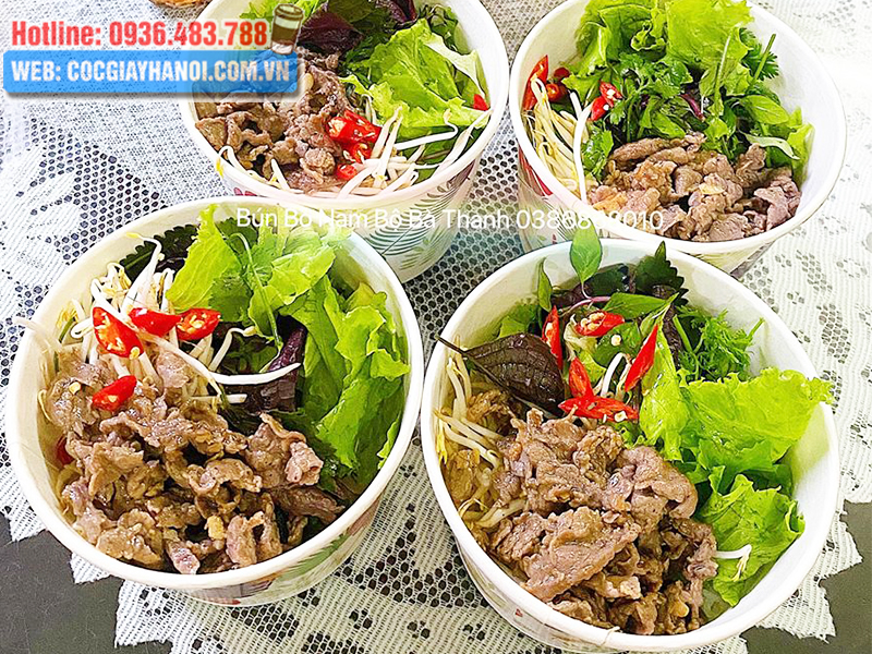Tô giấy đựng bún thân thiện với môi trường